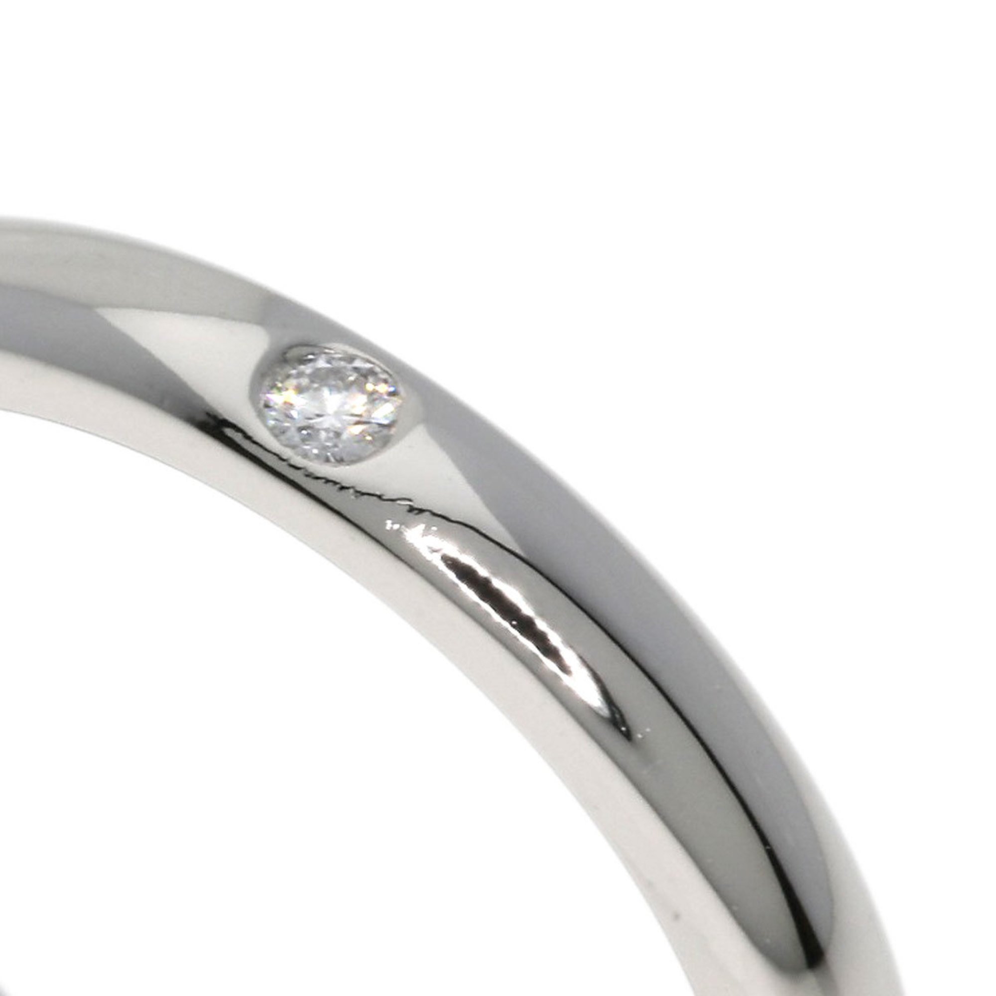 Tiffany Stacking 1P Diamond Ring, Platinum PT950, Women's, TIFFANY&Co.