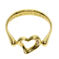 Tiffany & Co. Heart 3P Diamond Ring, 18K Yellow Gold, Women's, TIFFANY