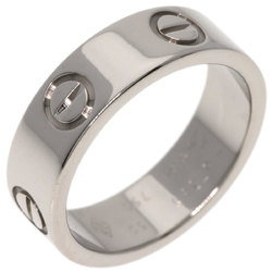 Cartier Love Ring #50 Ring, K18 White Gold, Women's CARTIER