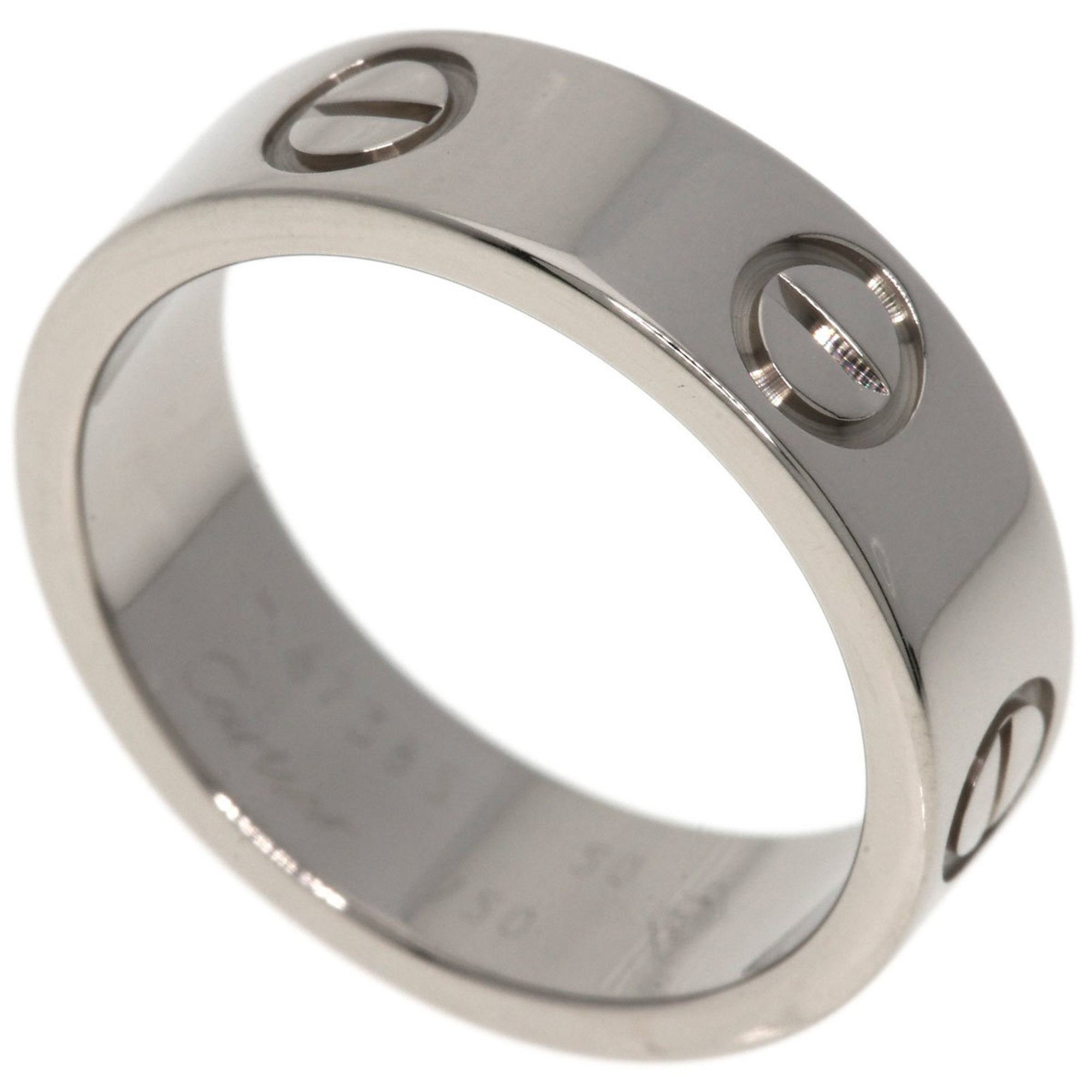 Cartier Love Ring #50 Ring, K18 White Gold, Women's CARTIER