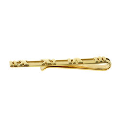 Tiffany Atlas Tie Bar Clip 18K Yellow Gold Men's TIFFANY&Co.