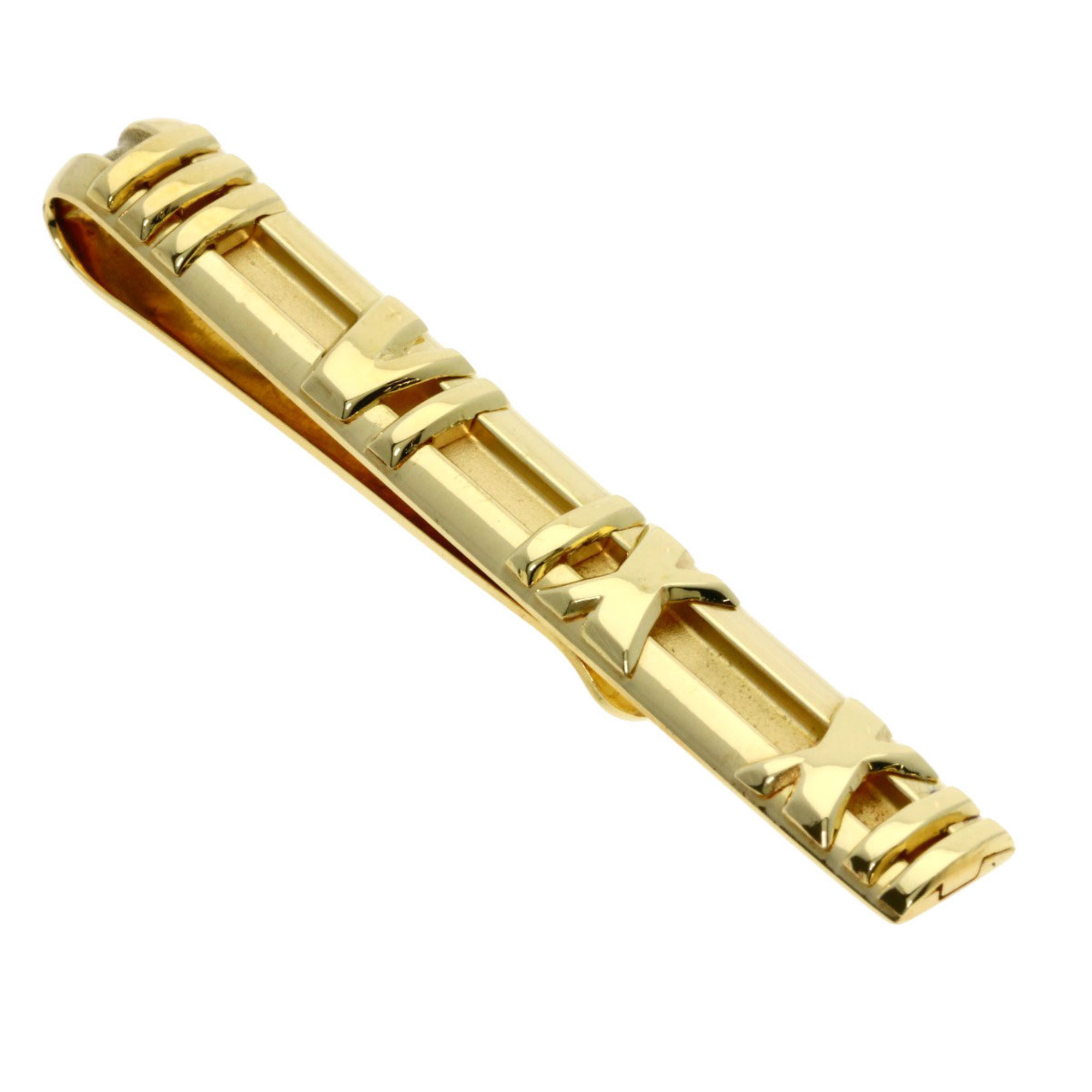 Tiffany Atlas Tie Bar Clip 18K Yellow Gold Men's TIFFANY&Co.