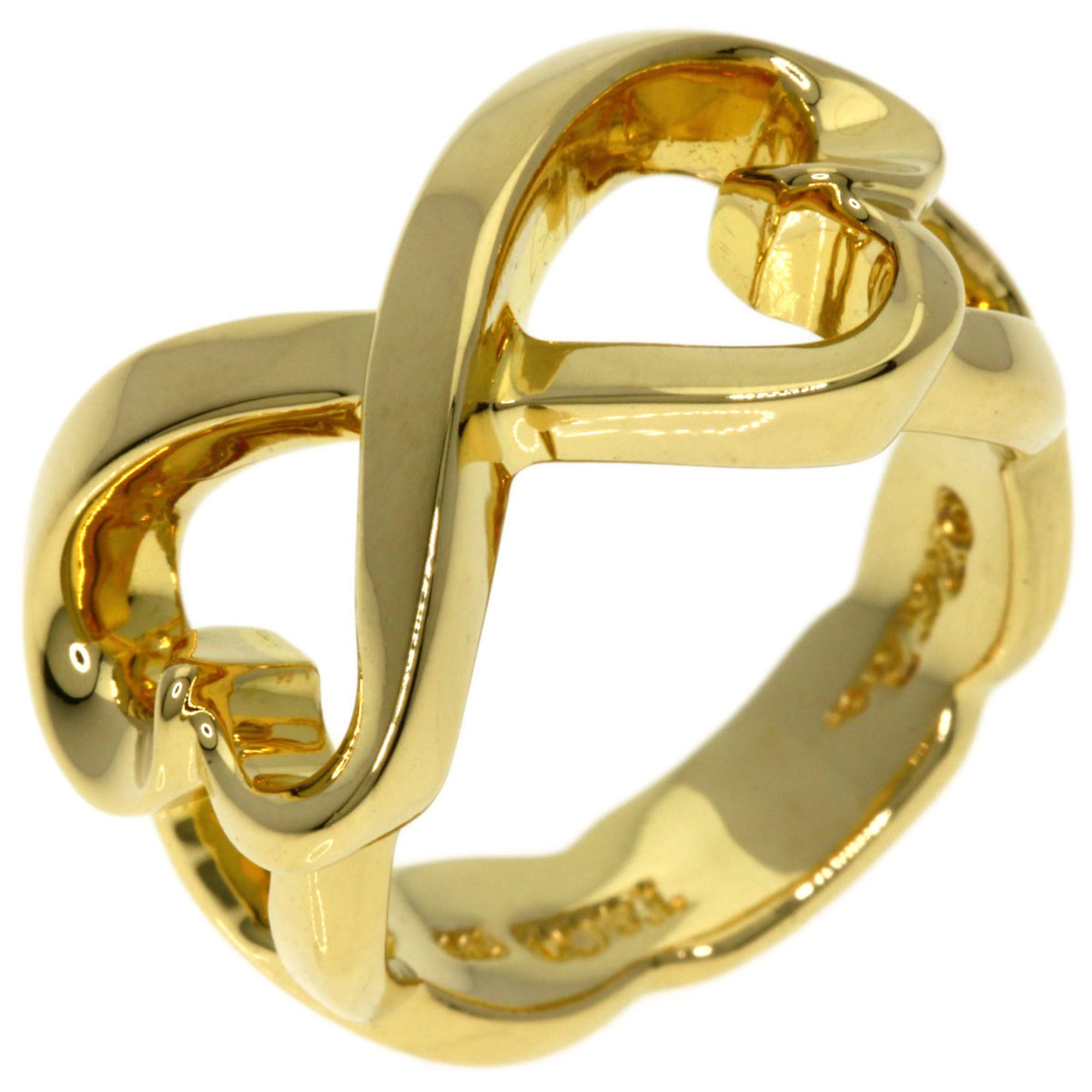 Tiffany & Co. Double Loving Heart Ring, 18K Yellow Gold, Women's, TIFFANY