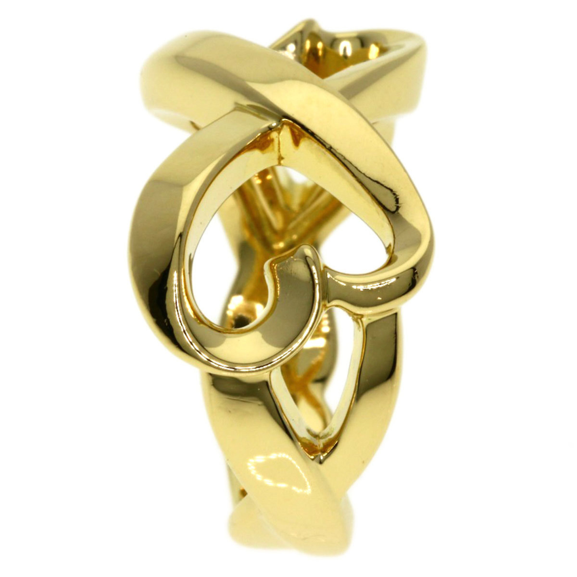 Tiffany & Co. Double Loving Heart Ring, 18K Yellow Gold, Women's, TIFFANY