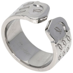 Cartier 2C Ring #49 Ring, K18 White Gold, Women's CARTIER