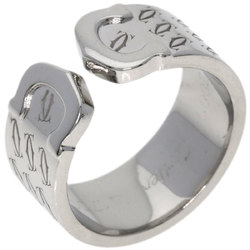 Cartier 2C Ring #49 Ring, K18 White Gold, Women's CARTIER