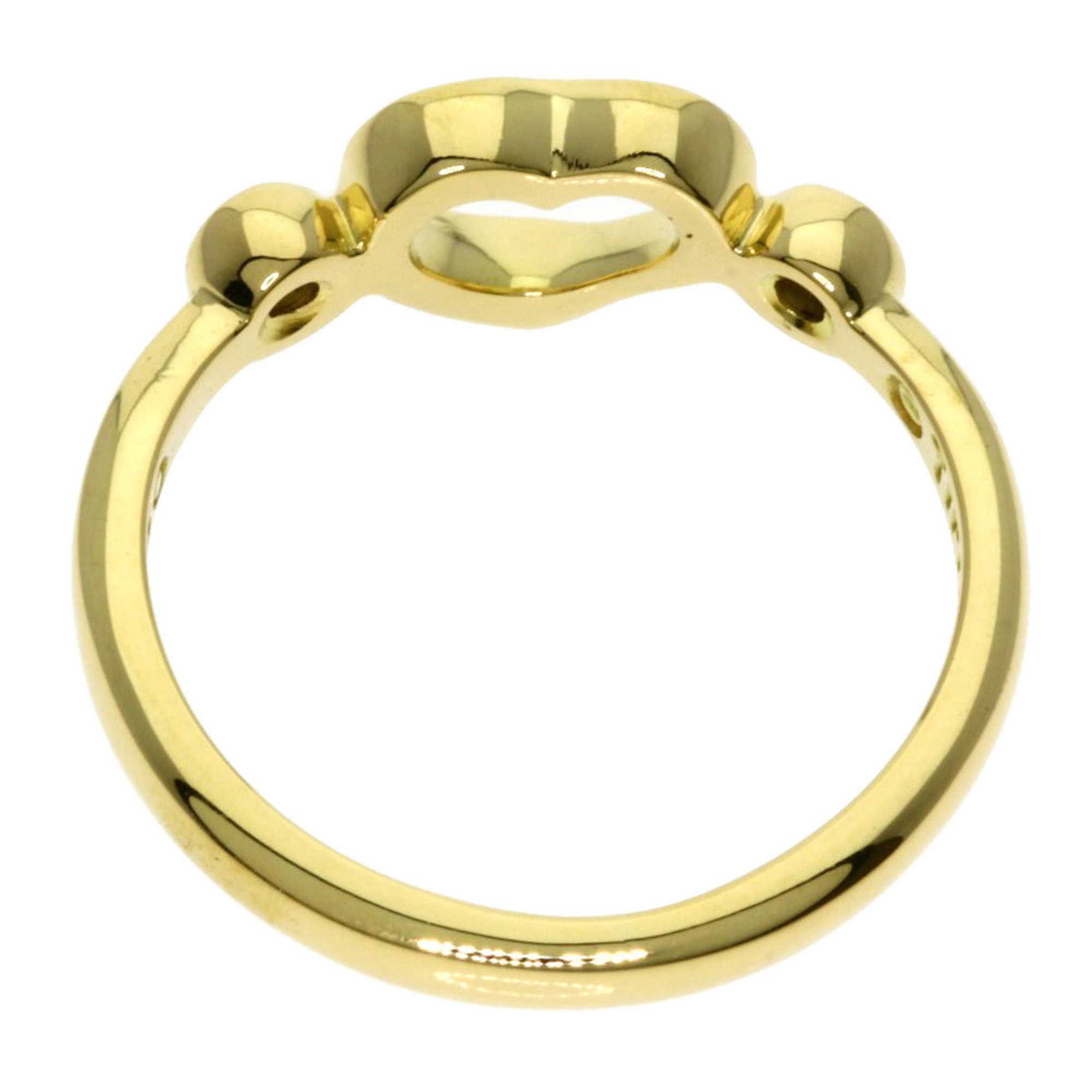 Tiffany & Co. Heart 2P Diamond Ring, 18K Yellow Gold, Women's, TIFFANY