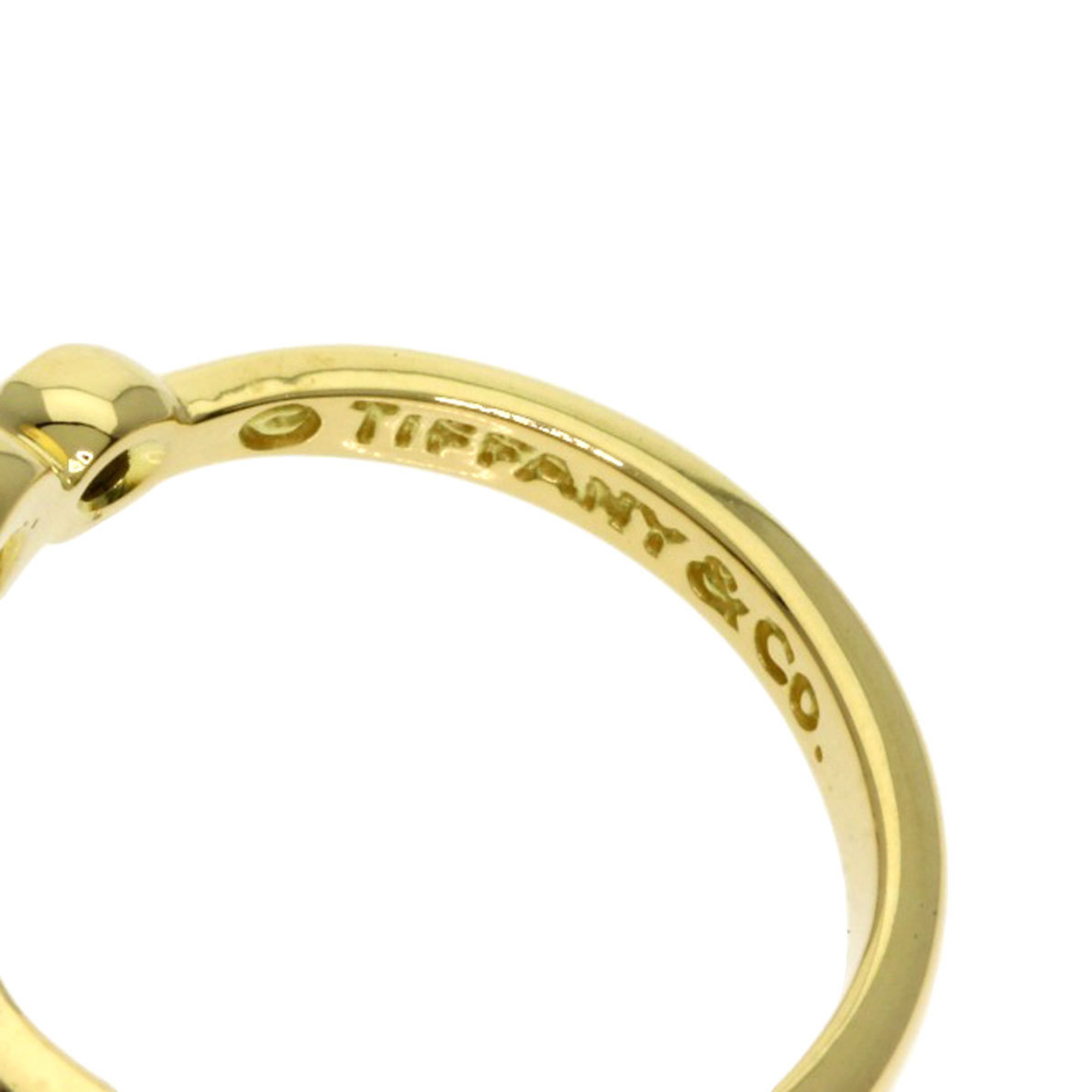 Tiffany & Co. Heart 2P Diamond Ring, 18K Yellow Gold, Women's, TIFFANY