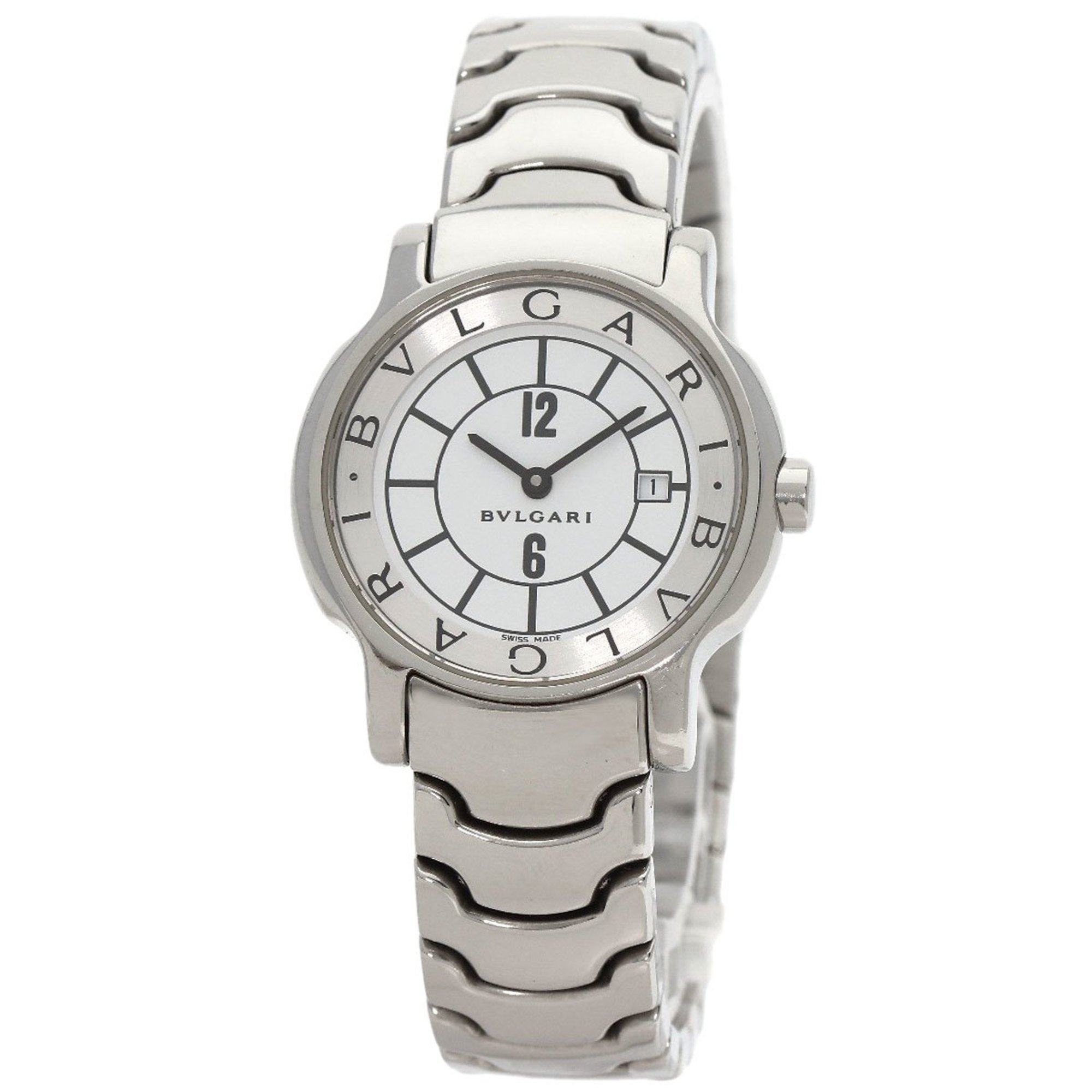 BVLGARI ST29S Solotempo Watch Stainless Steel SS Ladies