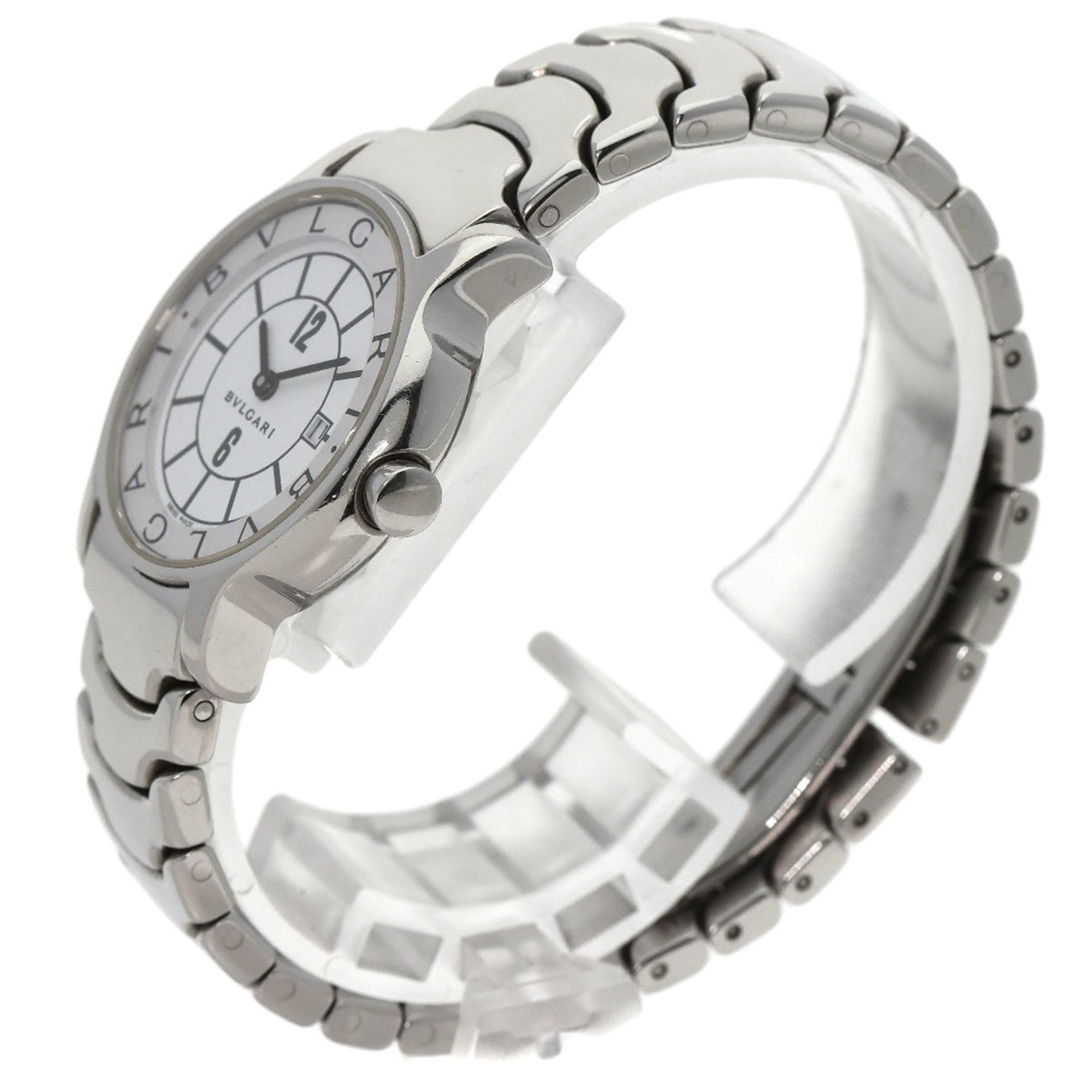 BVLGARI ST29S Solotempo Watch Stainless Steel SS Ladies