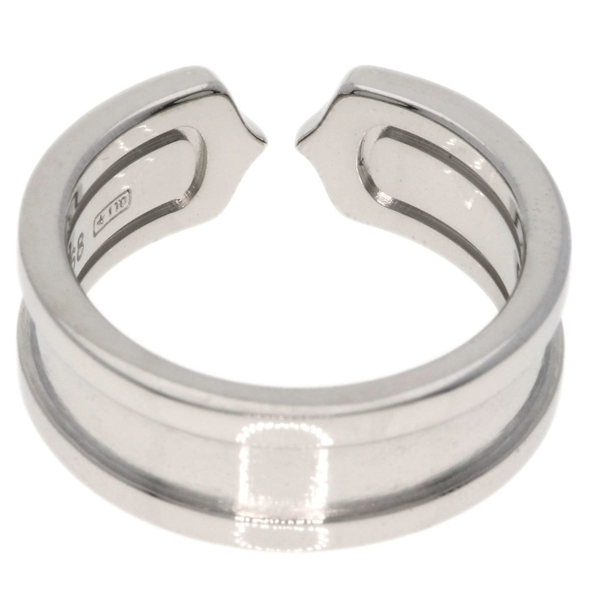 Cartier C2 Ring #48 Ring, 18K White Gold, Women's, CARTIER