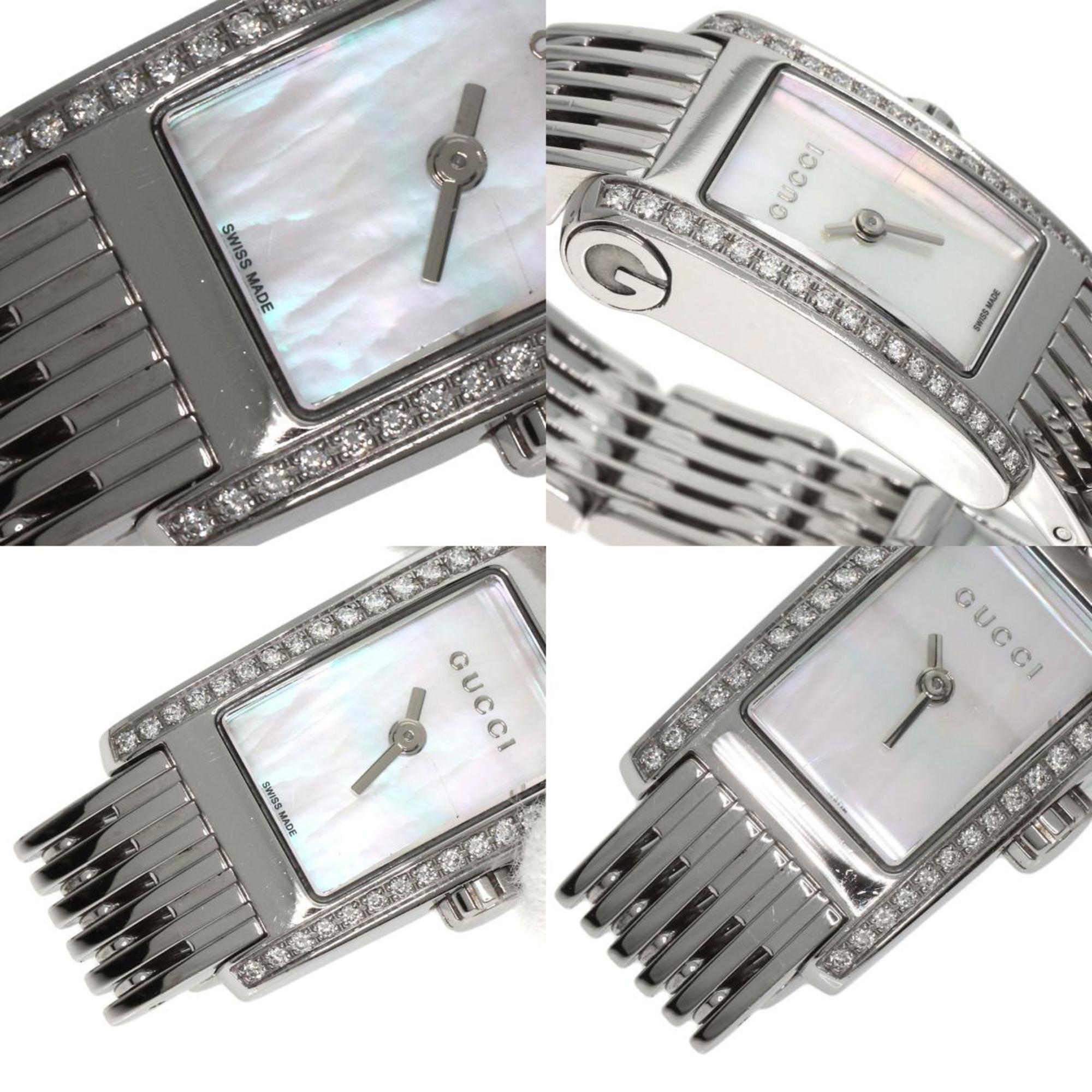 Gucci 8600L G Metro Diamond Watch Stainless Steel SS Ladies GUCCI