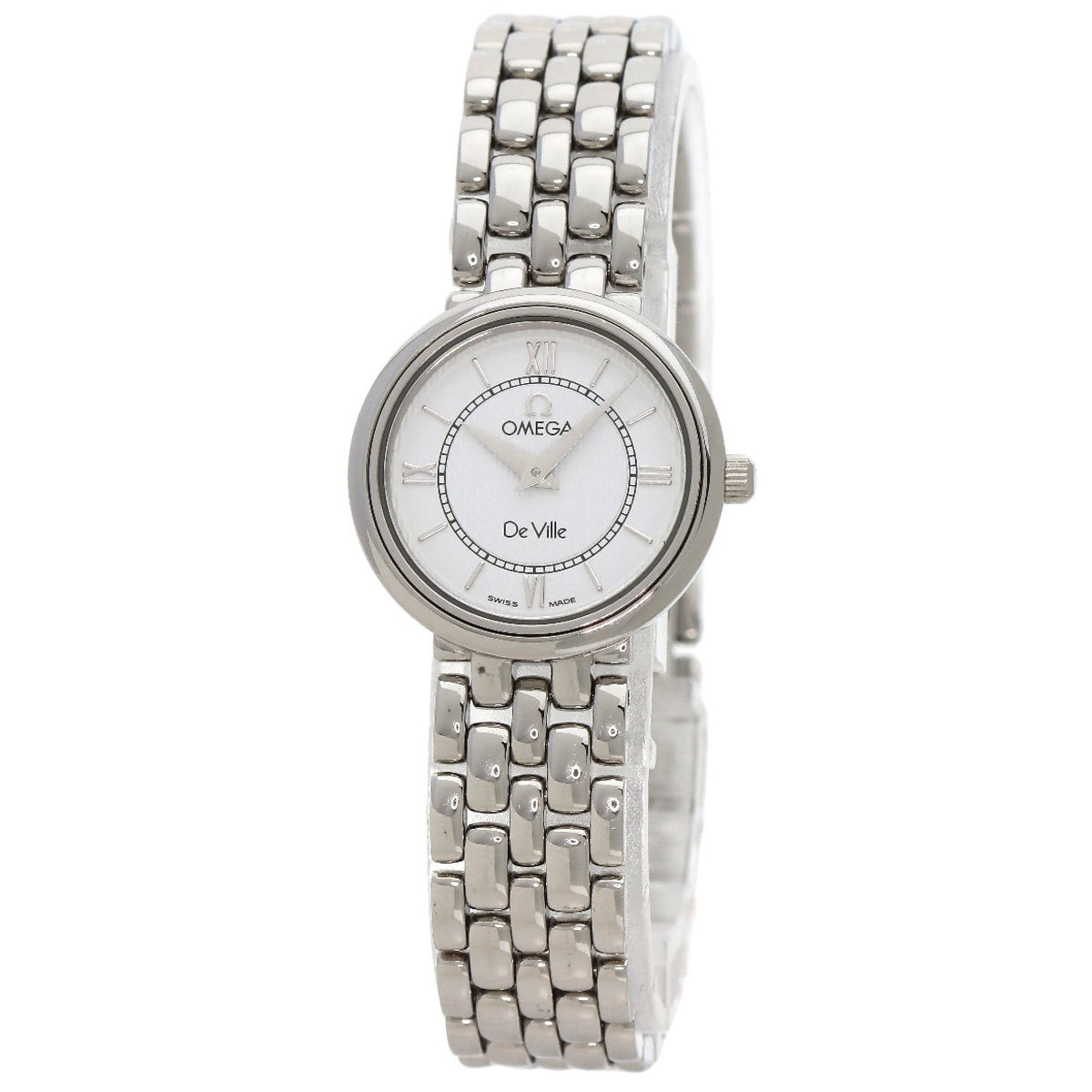 OMEGA De Ville Prestige Watch Stainless Steel SS Ladies