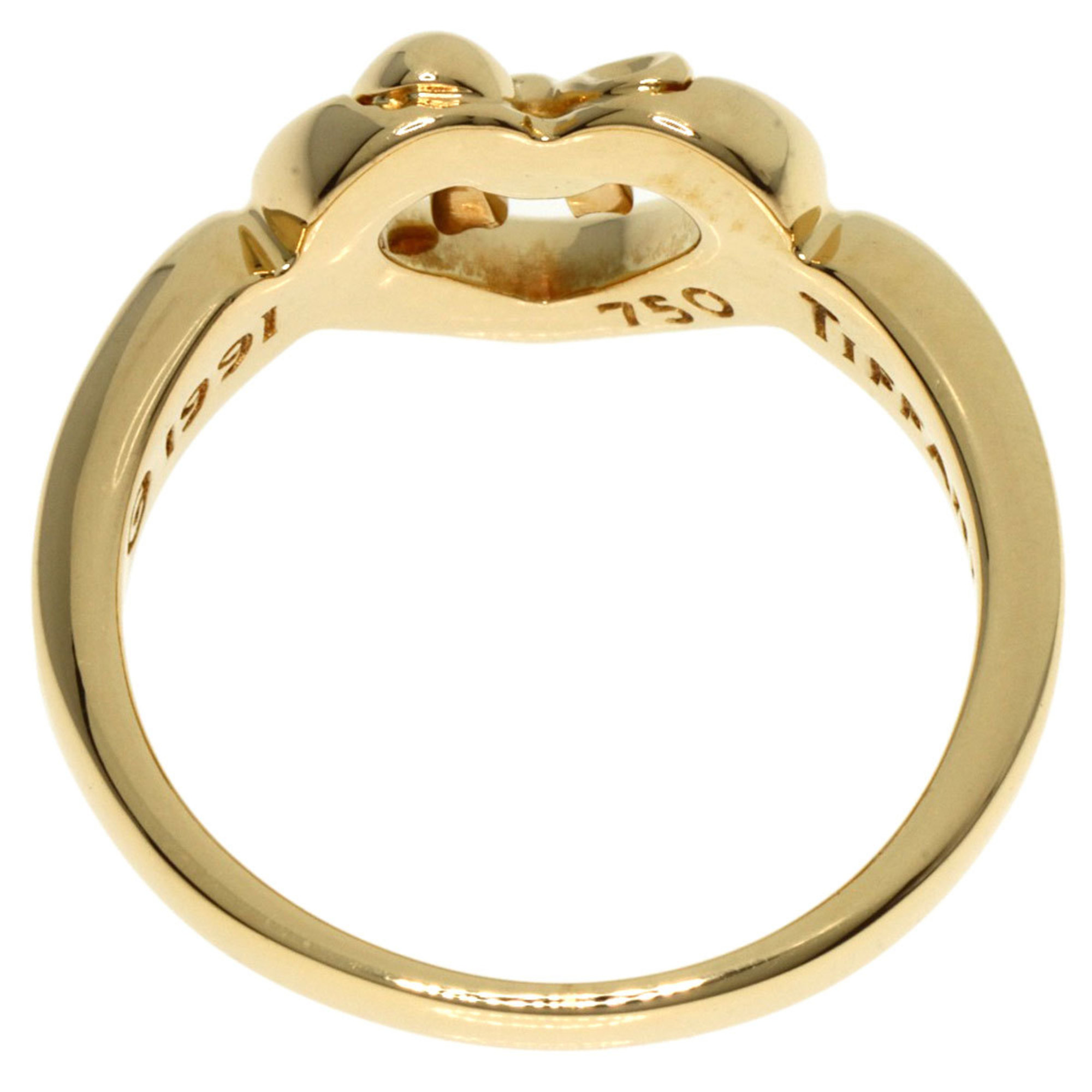 Tiffany & Co. Ribbon Heart Ring, 18K Yellow Gold, Women's, TIFFANY