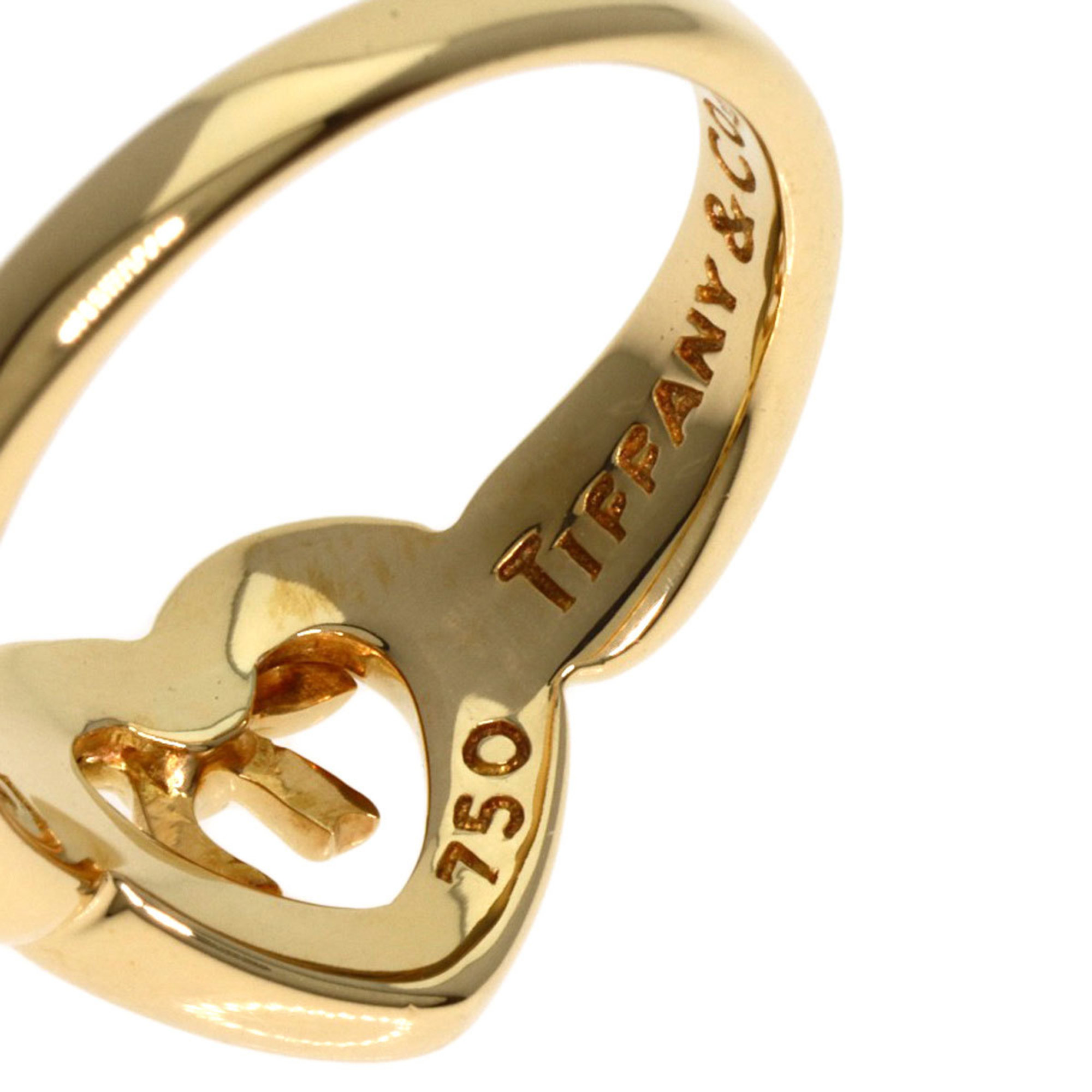 Tiffany & Co. Ribbon Heart Ring, 18K Yellow Gold, Women's, TIFFANY