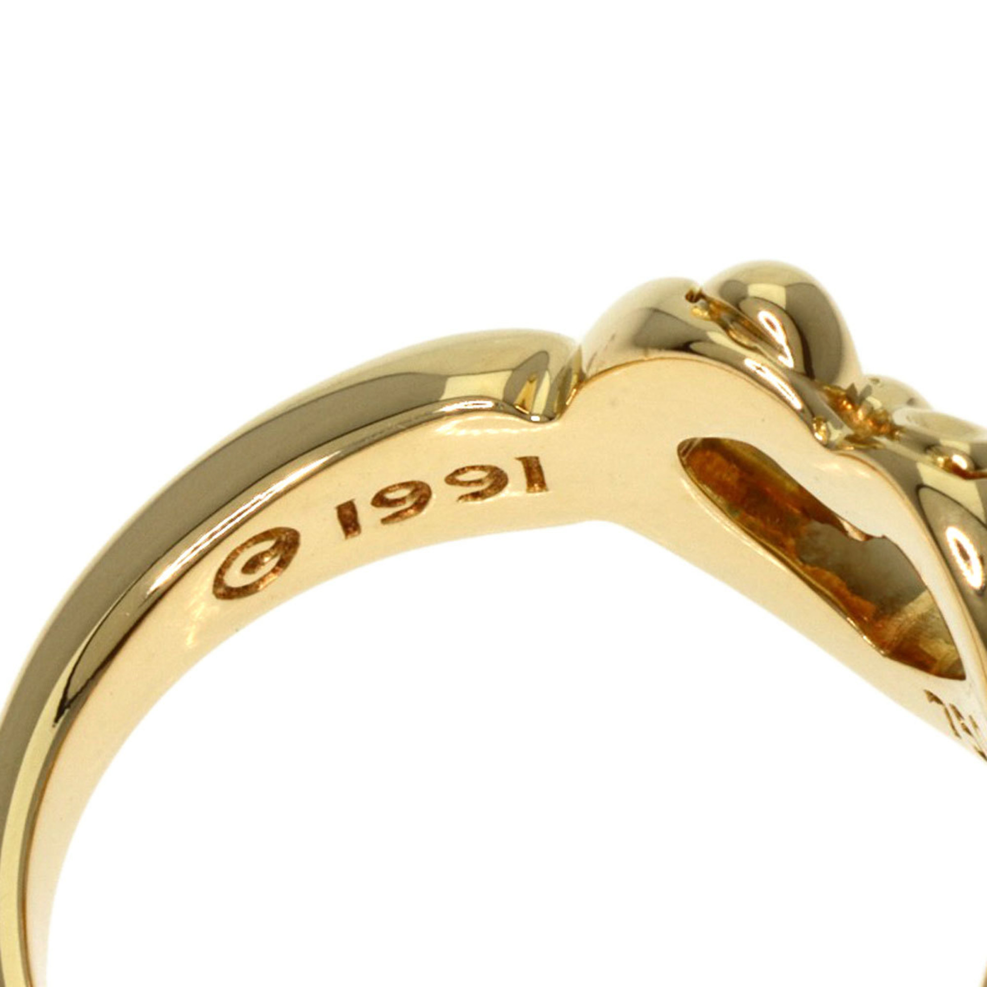 Tiffany & Co. Ribbon Heart Ring, 18K Yellow Gold, Women's, TIFFANY