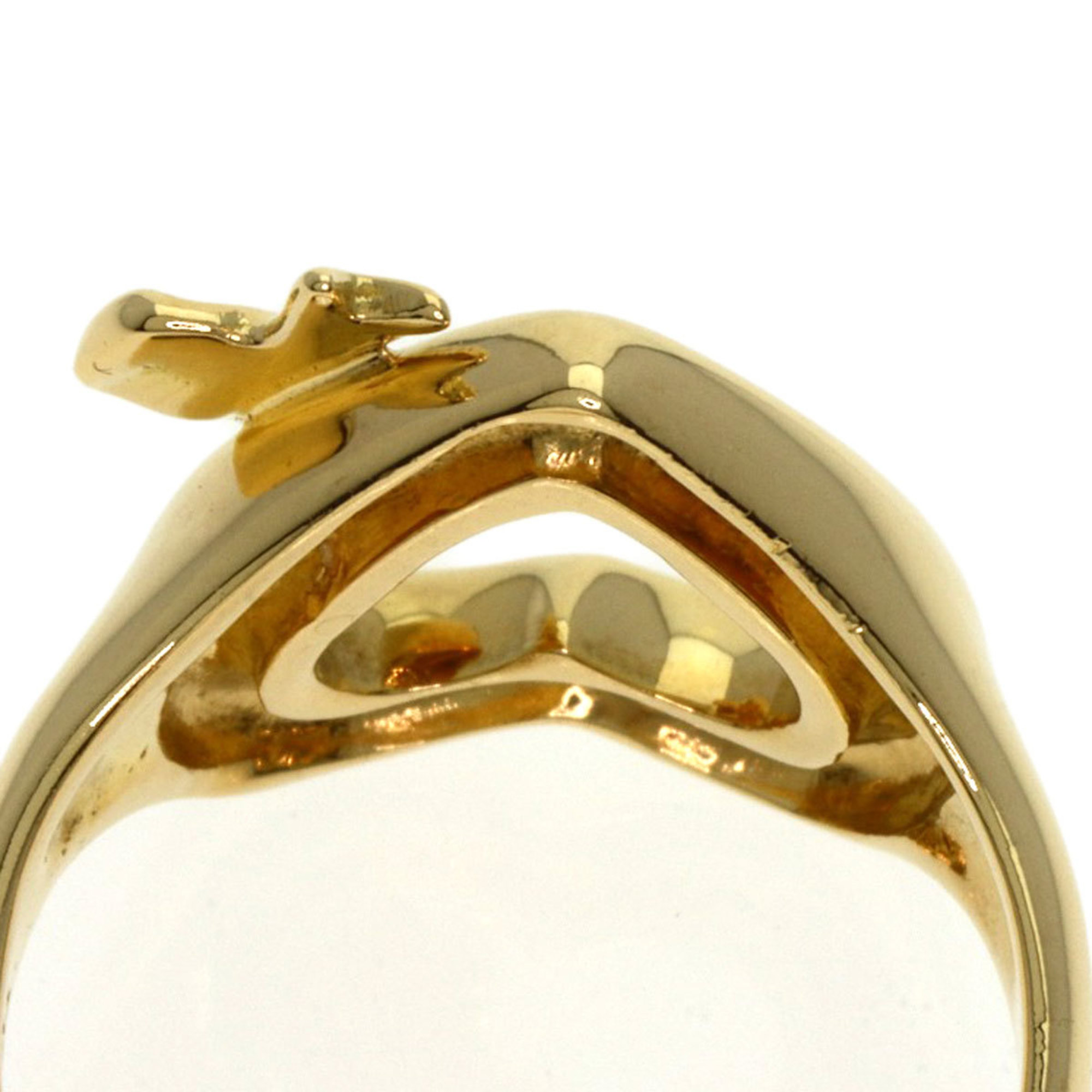 Tiffany & Co. Ribbon Heart Ring, 18K Yellow Gold, Women's, TIFFANY