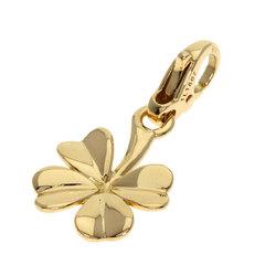 Chanel Clover Charm Pendant Top K18 Yellow Gold Women's CHANEL