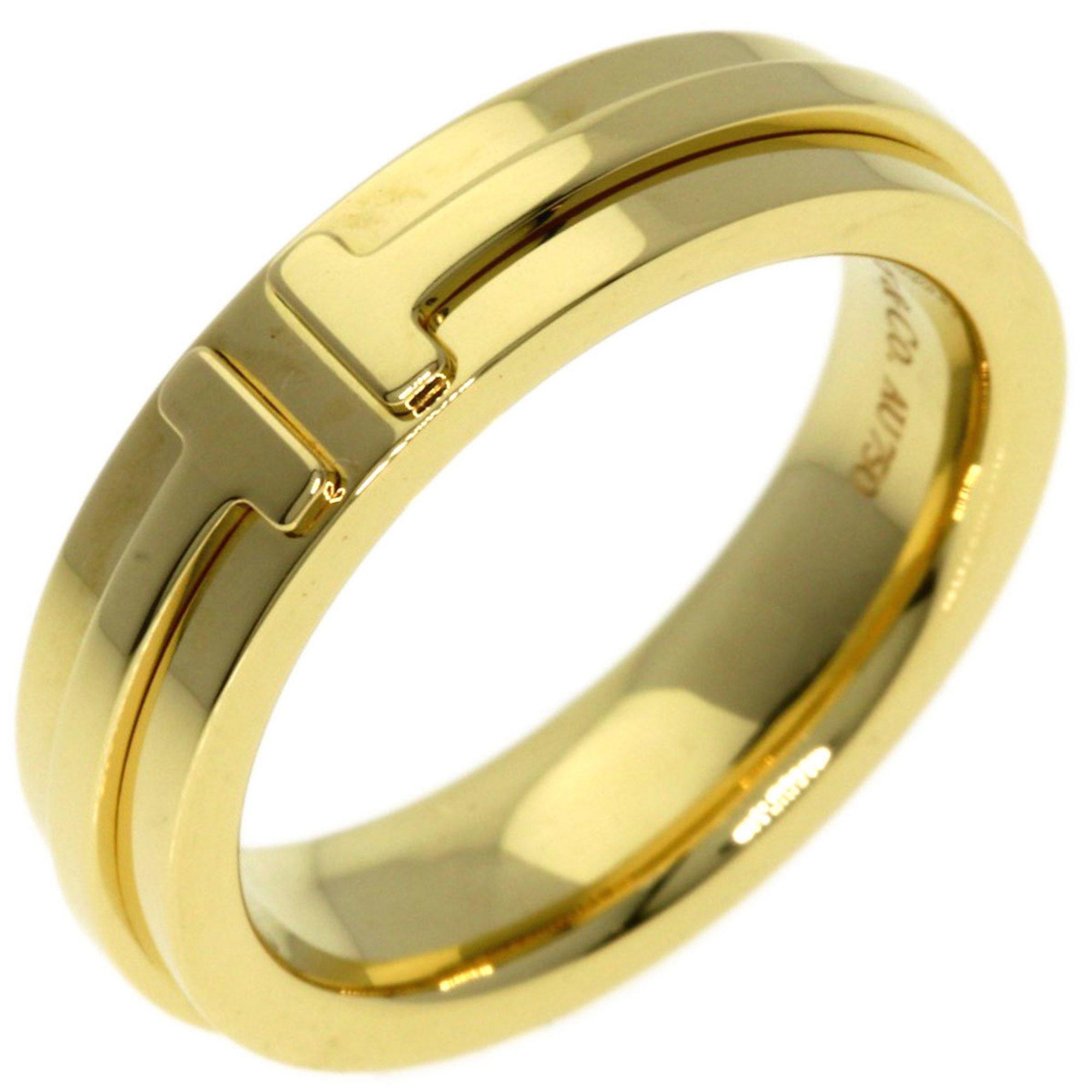 Tiffany T TWO Narrow Ring, 18K Yellow Gold, Women's, TIFFANY&Co.