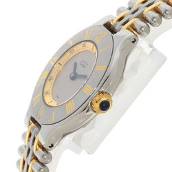 Cartier W10073F4 Must 21 Watch Stainless Steel SS SSxGP Ladies CARTIER