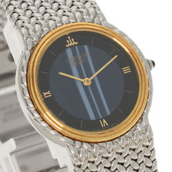 Seiko 5A70-0260 Credor Blue Agate Watch Stainless Steel SS 18KT Ladies SEIKO