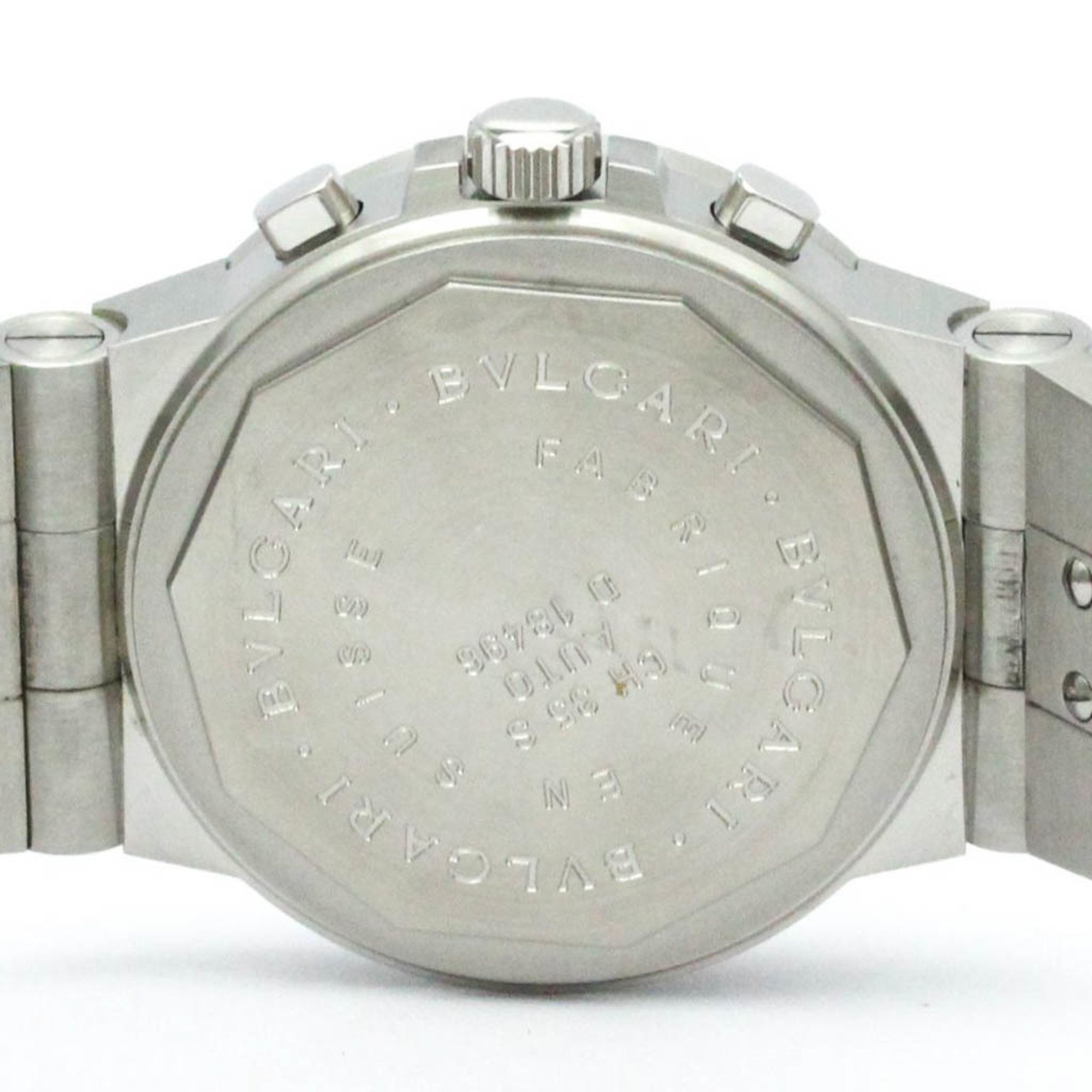 Polished BVLGARI Diagono Sport Chronograph Automatic Watch CH35S AUTO BF574852