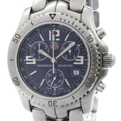 Polished TAG HEUER Link Chronograph Steel Quartz Mens Watch CT1110 BF574807