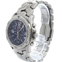 Polished TAG HEUER Link Chronograph Steel Quartz Mens Watch CT1110 BF574807