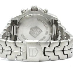 Polished TAG HEUER Link Chronograph Steel Quartz Mens Watch CT1110 BF574807