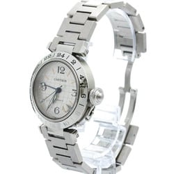 Polished CARTIER Pasha C Meridian Steel Automatic Unisex Watch W31029M7 BF575190