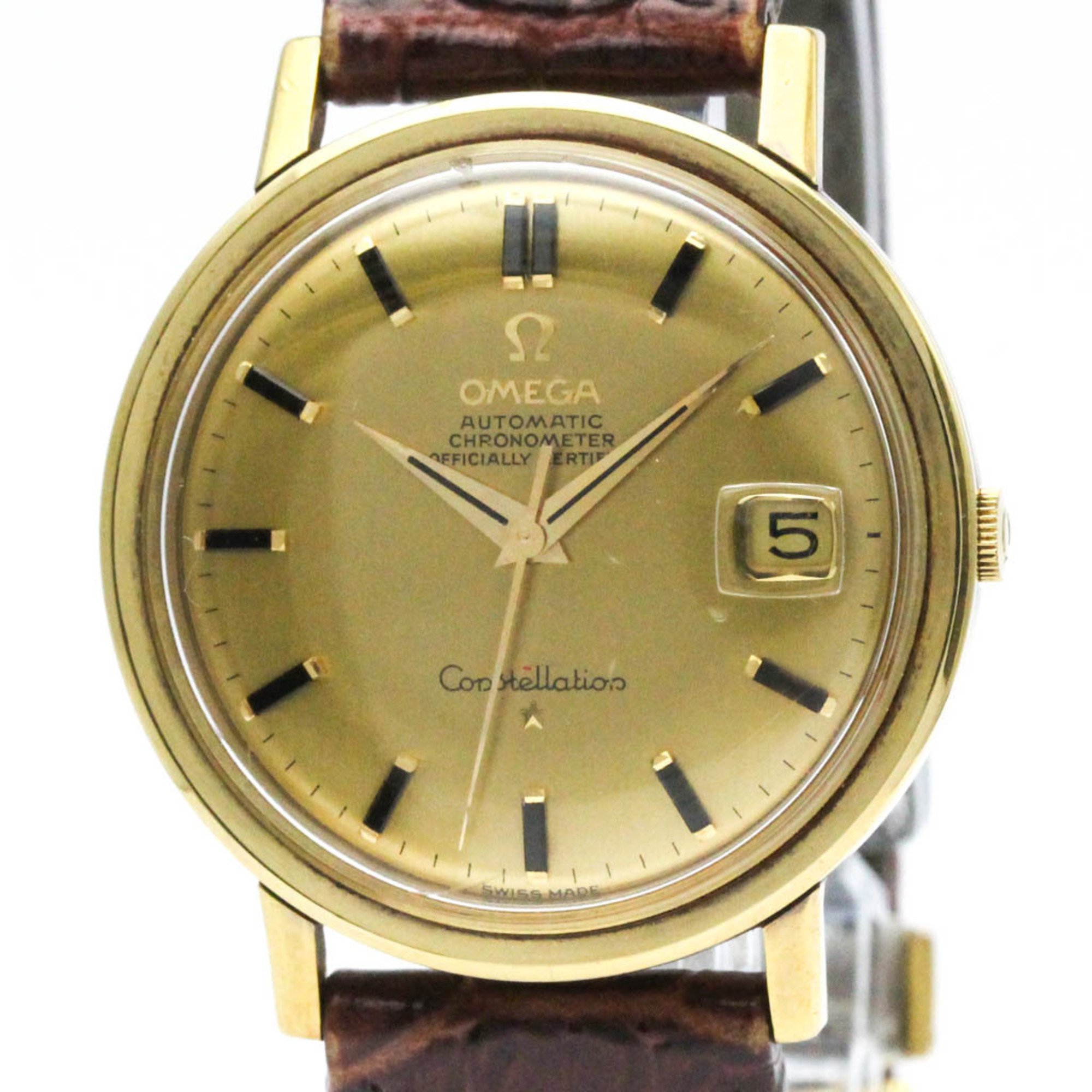 Vintage OMEGA Constellation Cal.561 18K Gold Automatic Watch 168.004 BF574180 eLADY Globazone