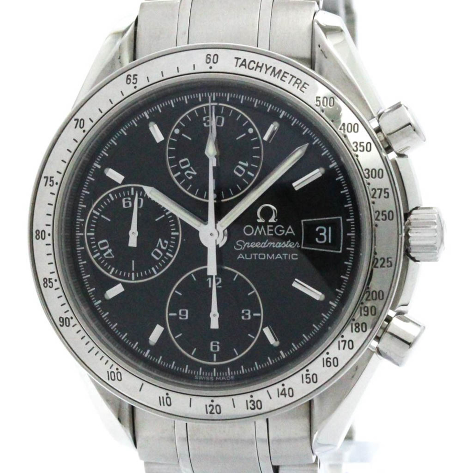 Polished OMEGA Speedmaster Date Steel Automatic Mens Watch 3513.50 BF567479