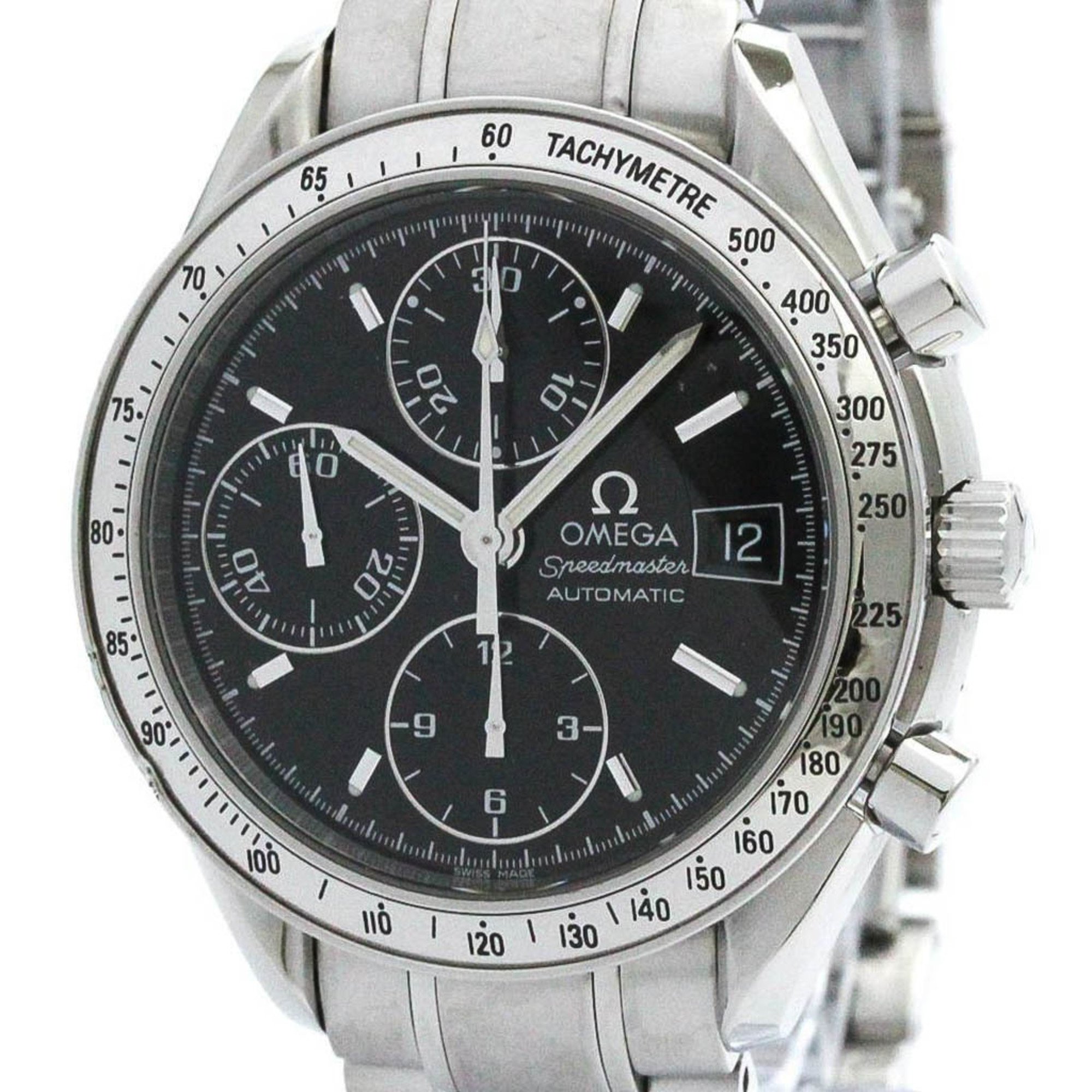 Polished OMEGA Speedmaster Date Steel Automatic Mens Watch 3513.50 BF574169