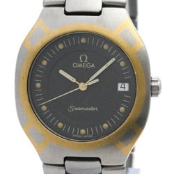 Polished OMEGA Seamaster Polaris 18K Gold Steel Mens Watch 396.1022 BF574820