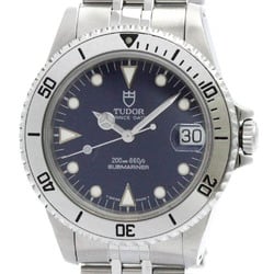 Polished TUDOR Rolex Submarina Steel Automatic Mens Watch 75190 BF562272