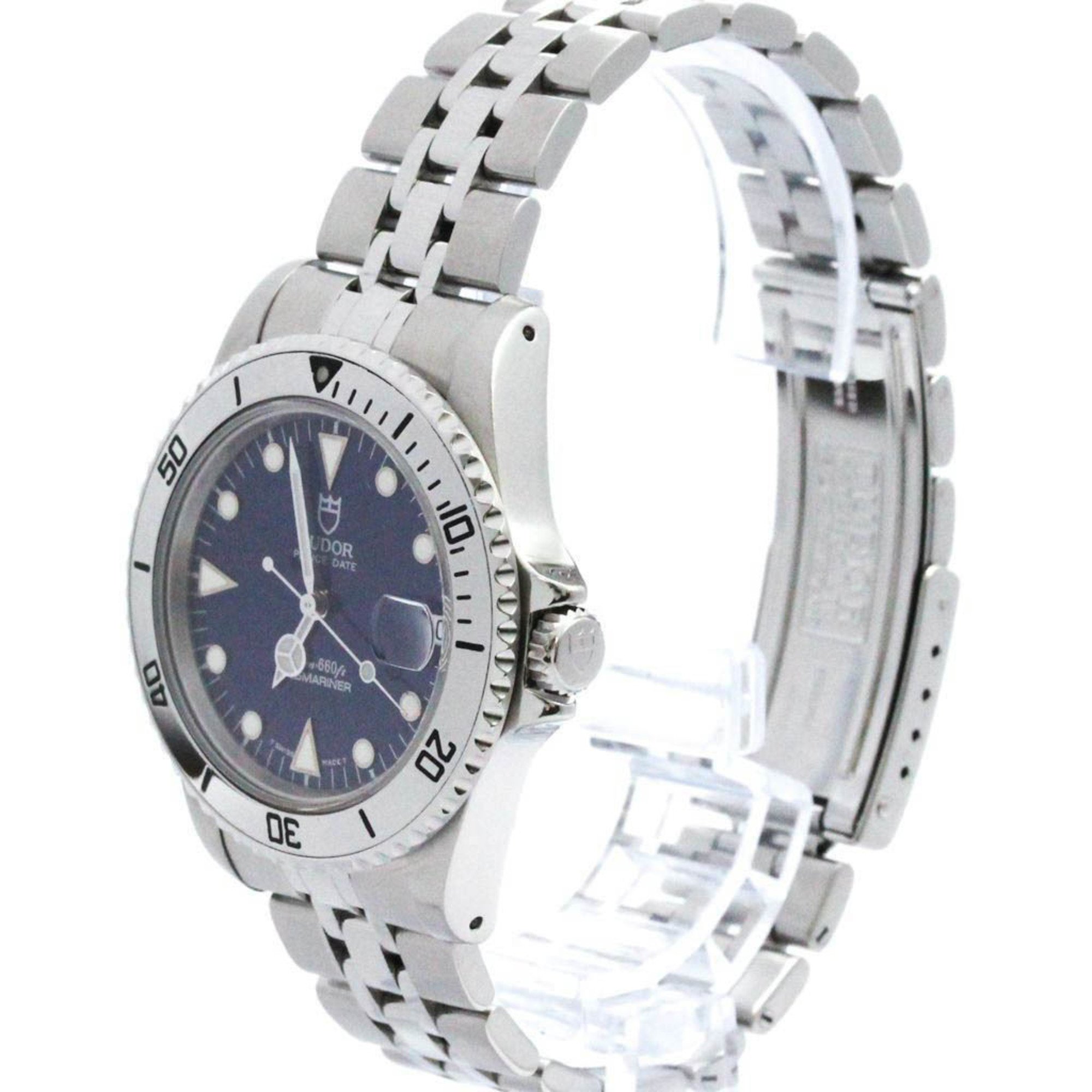 Polished TUDOR Rolex Submarina Steel Automatic Mens Watch 75190 BF562272