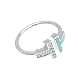 Tiffany T Wire Ring White Gold (18K) Fashion Diamond,Turquoise Band Ring