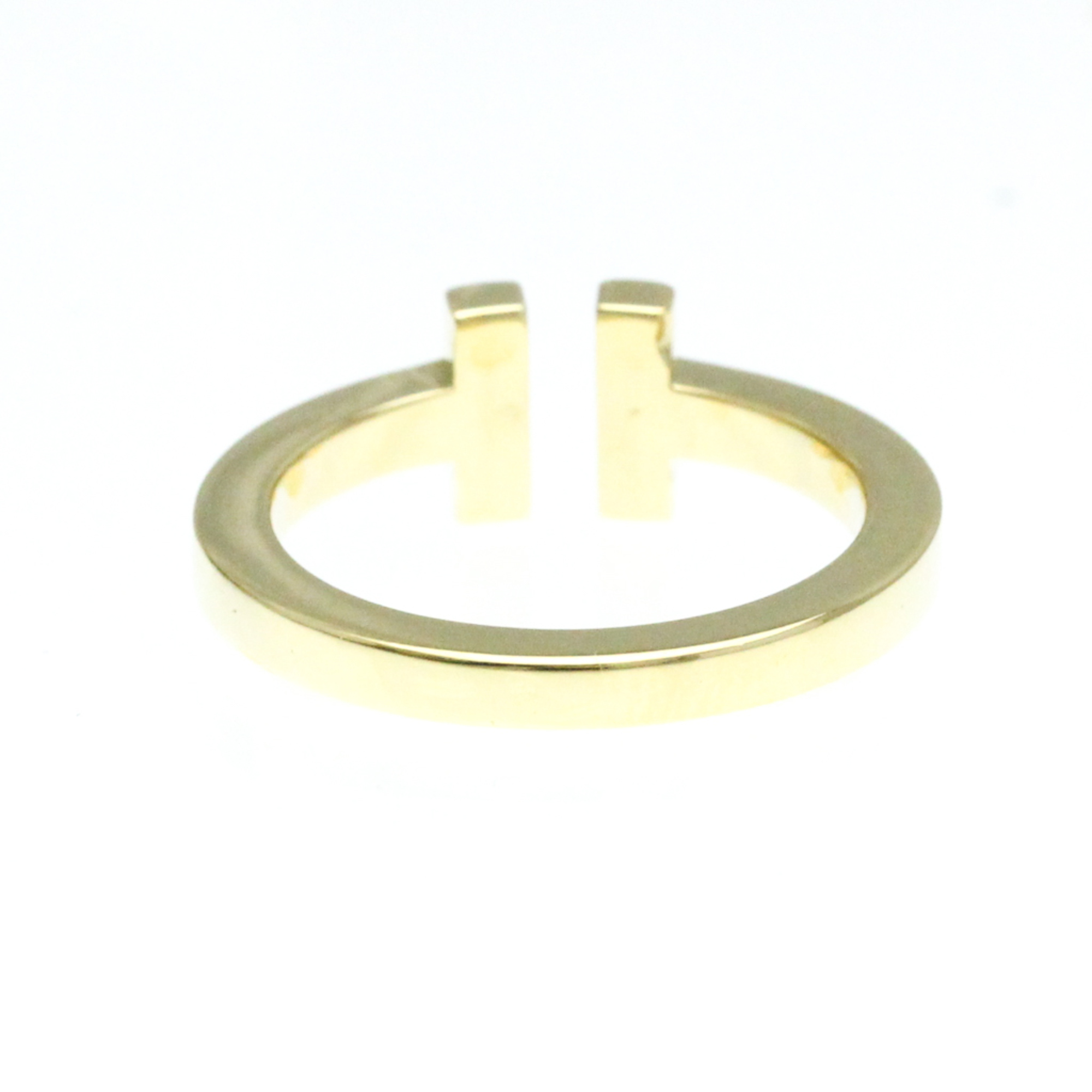 Tiffany T Square Ring Yellow Gold (18K) Fashion No Stone Band Ring Gold