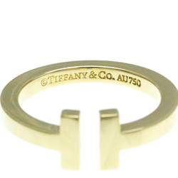 Tiffany T Square Ring Yellow Gold (18K) Fashion No Stone Band Ring Gold