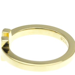 Tiffany T Square Ring Yellow Gold (18K) Fashion No Stone Band Ring Gold