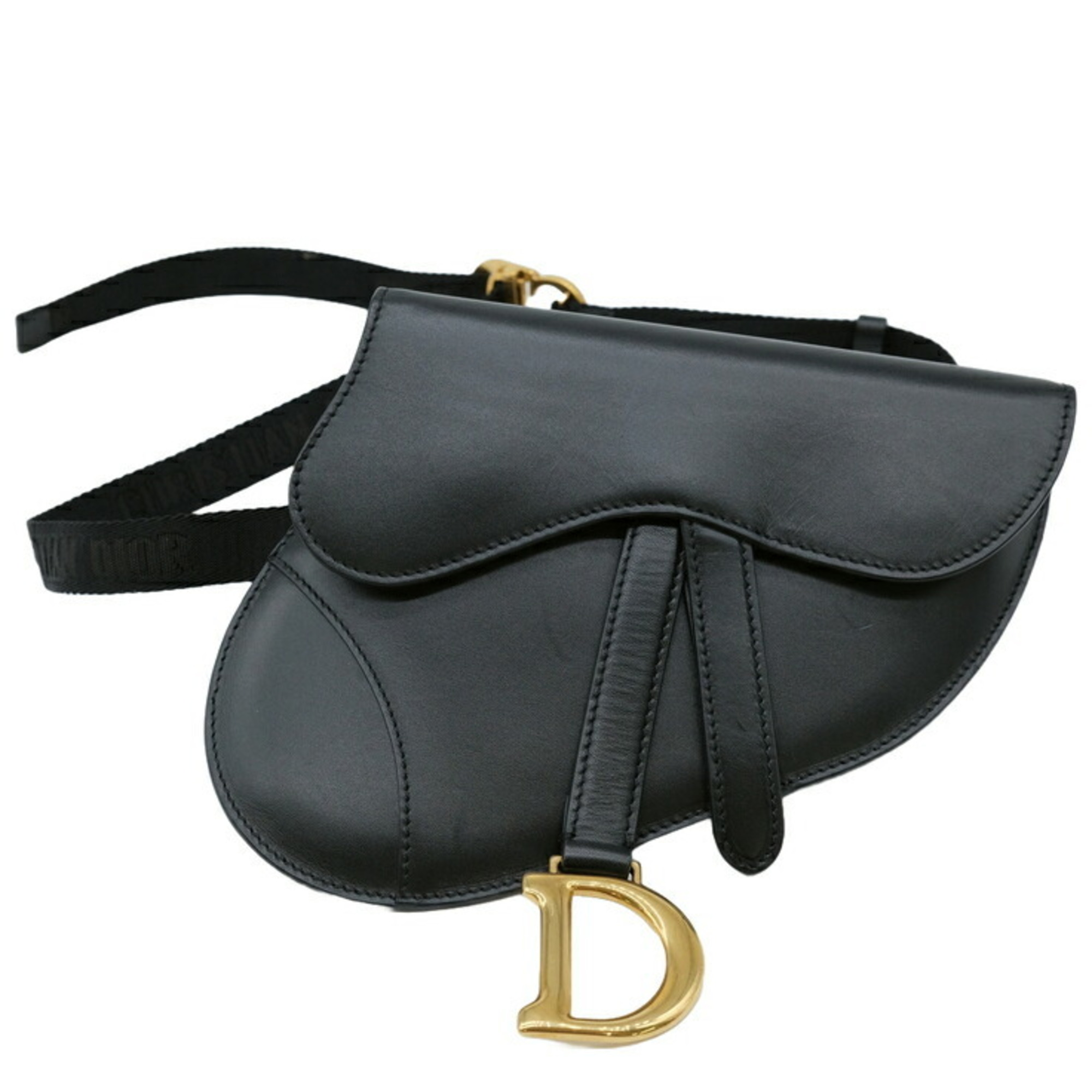 Christian Dior Saddle Bag, Waist Shoulder Body Black