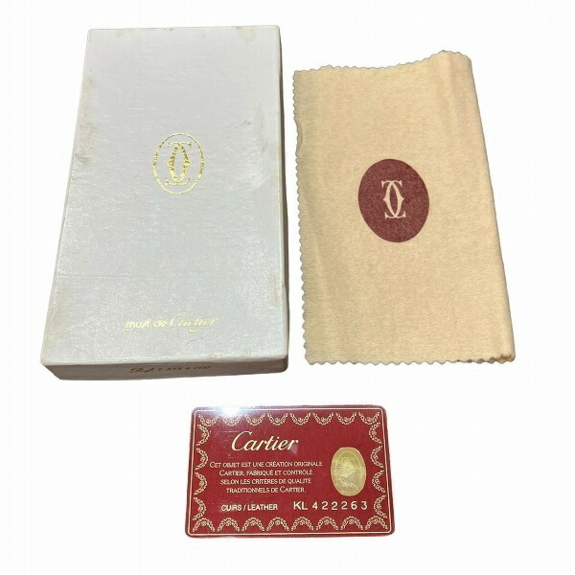 Cartier Must Line Long Wallet Bi-fold for Men and Women