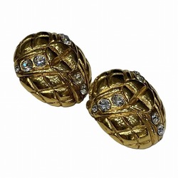 CHANEL Round Rhinestone Earrings for Women