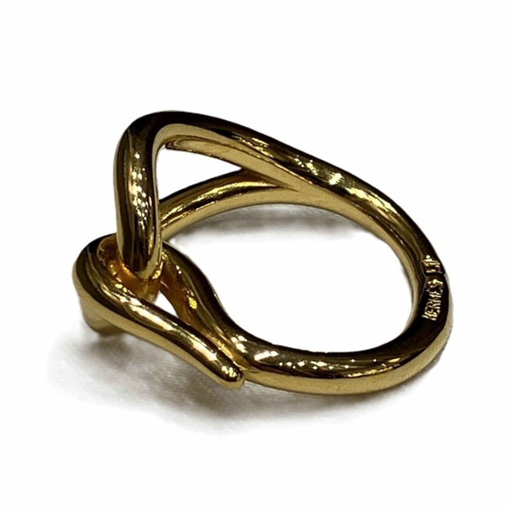 Hermes Jumbo Gold Accessory Scarf Ring for Women