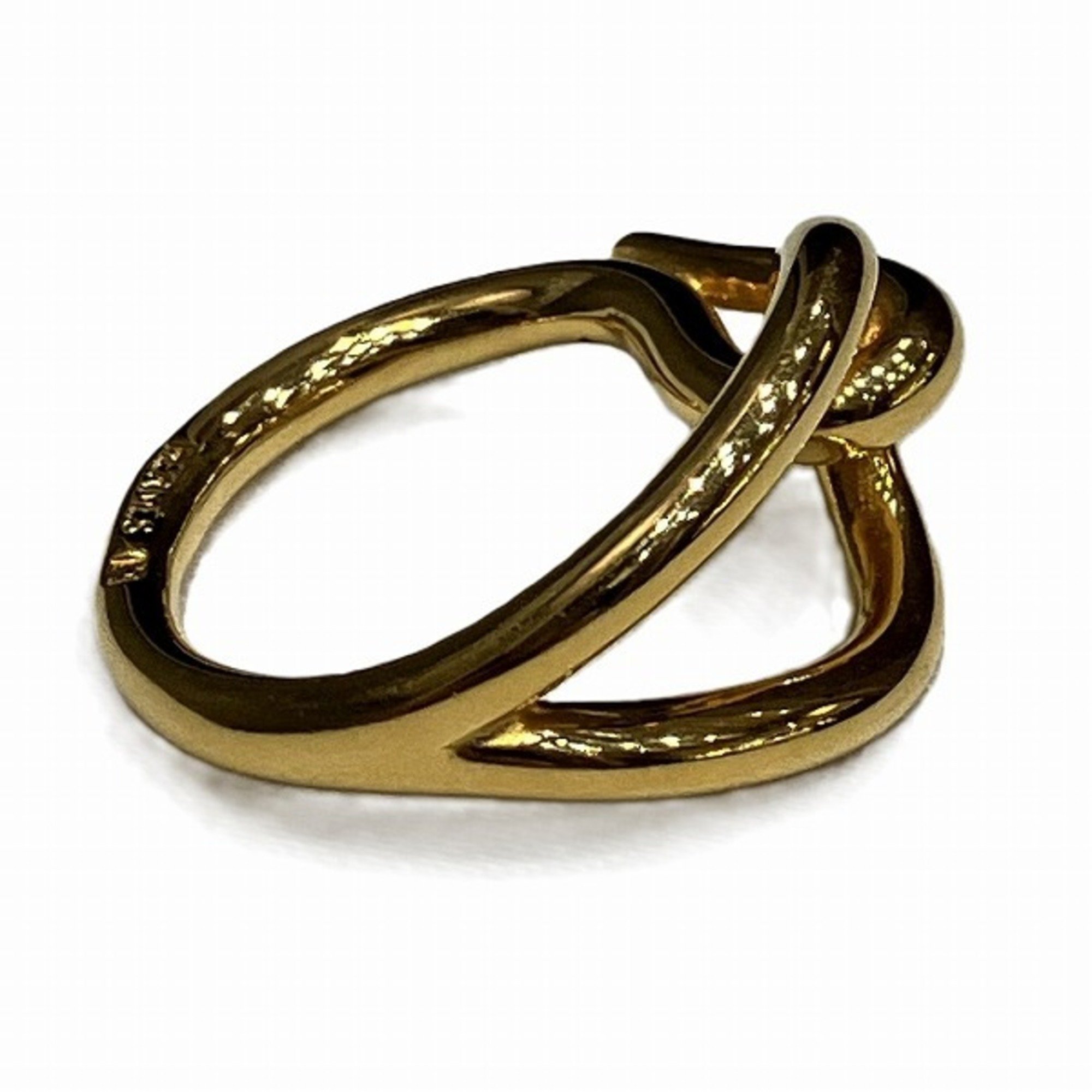 Hermes Jumbo Gold Accessory Scarf Ring for Women