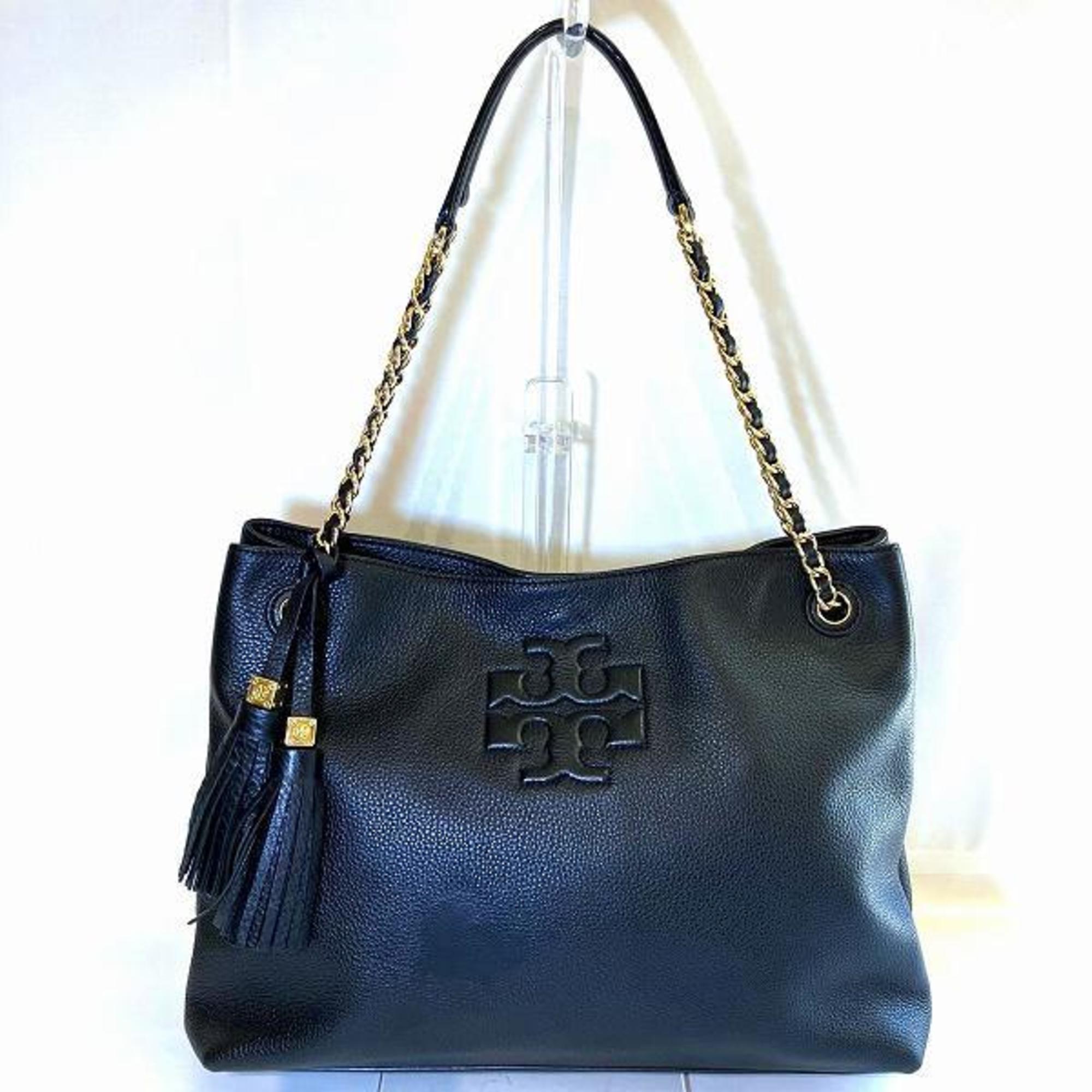 Tory Burch Bag Leather Black Handbag Women's