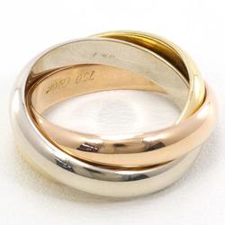 Cartier Trinity K18YGWGPG Ring Total weight approx. 11.1g