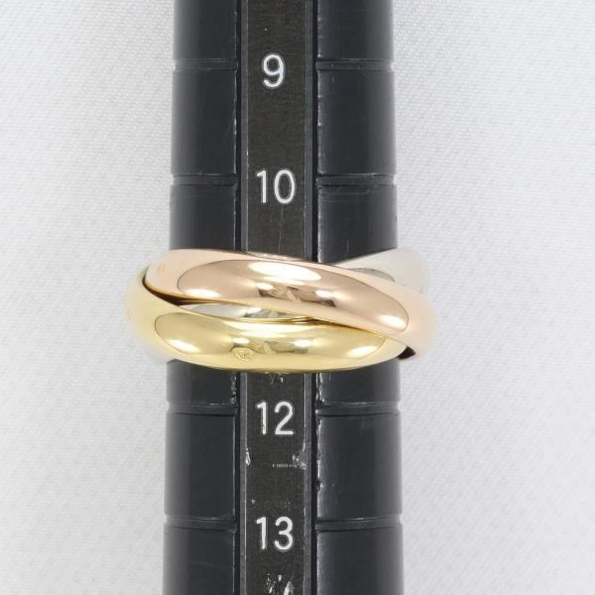 Cartier Trinity K18YGWGPG Ring Total weight approx. 11.1g