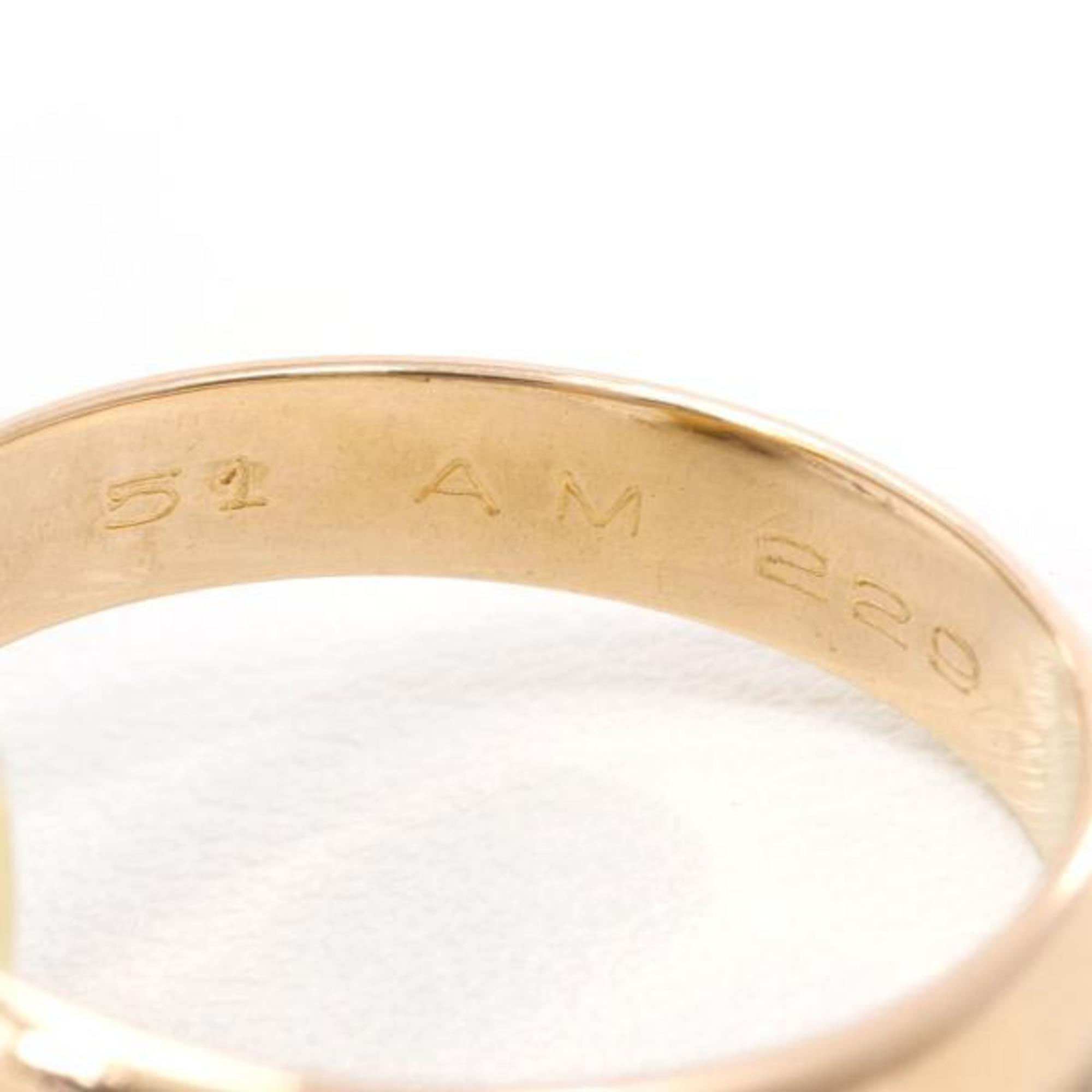 Cartier Trinity K18YGWGPG Ring Total weight approx. 11.1g