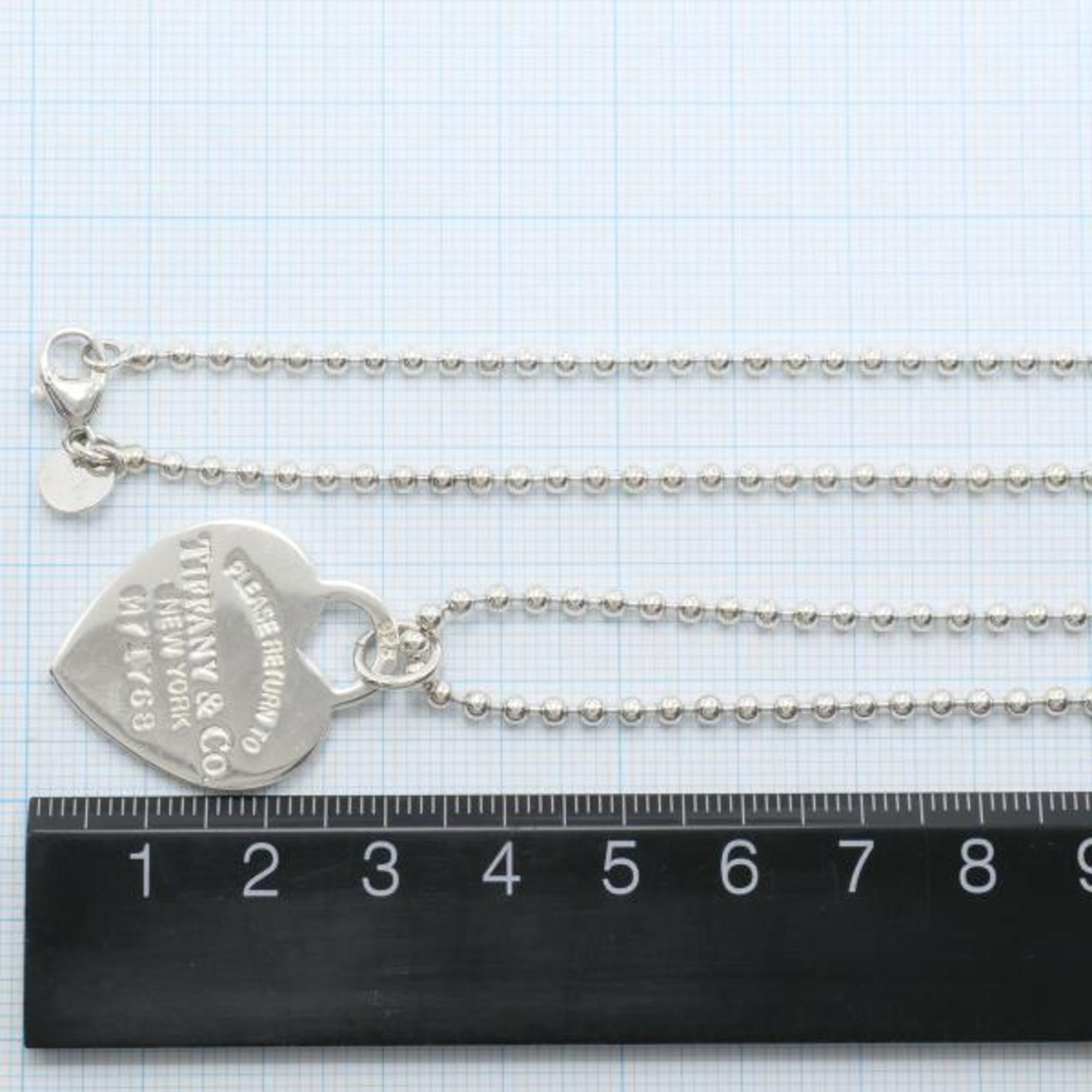 Tiffany Return to Silver Necklace Bag Total weight approx. 22.8g 86cm